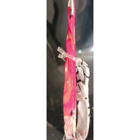 Delicates Slip Dress Sz Medium Floral Print Lace Trim Chemise Gown Lingerie Vtg - Picture 7 of 7